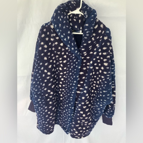 BumbleBella by Jill Martin Sherpa Shawl Collar Button Lounger - a521465/521468 - Picture 2 of 4